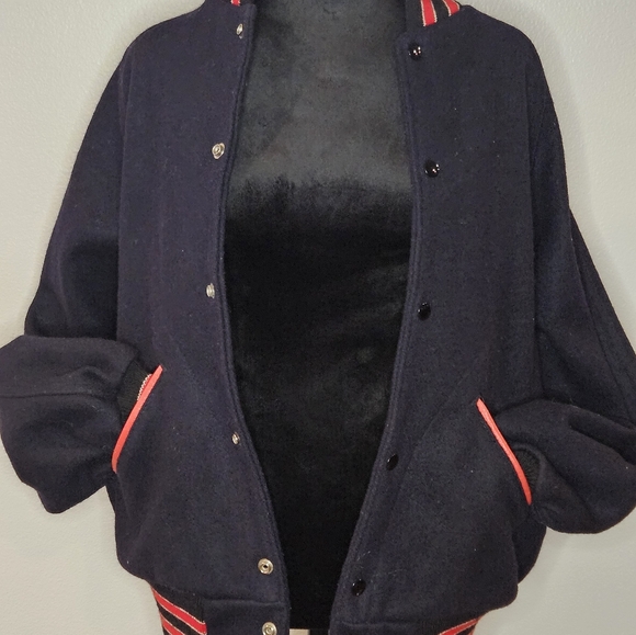 VINTAGE Lasley Knitting Co varsity letterman jacket - Picture 2 of 16